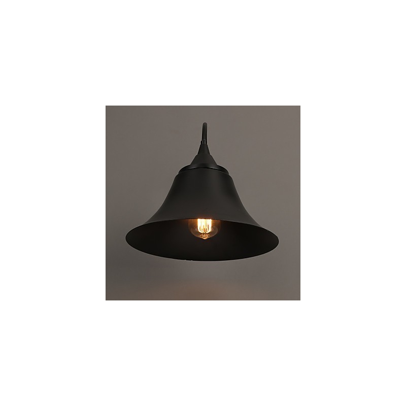 Applique da parete in ferro nero antico stile loft Designer Duds