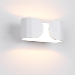 Applique da parete LED 6W bianca in metallo