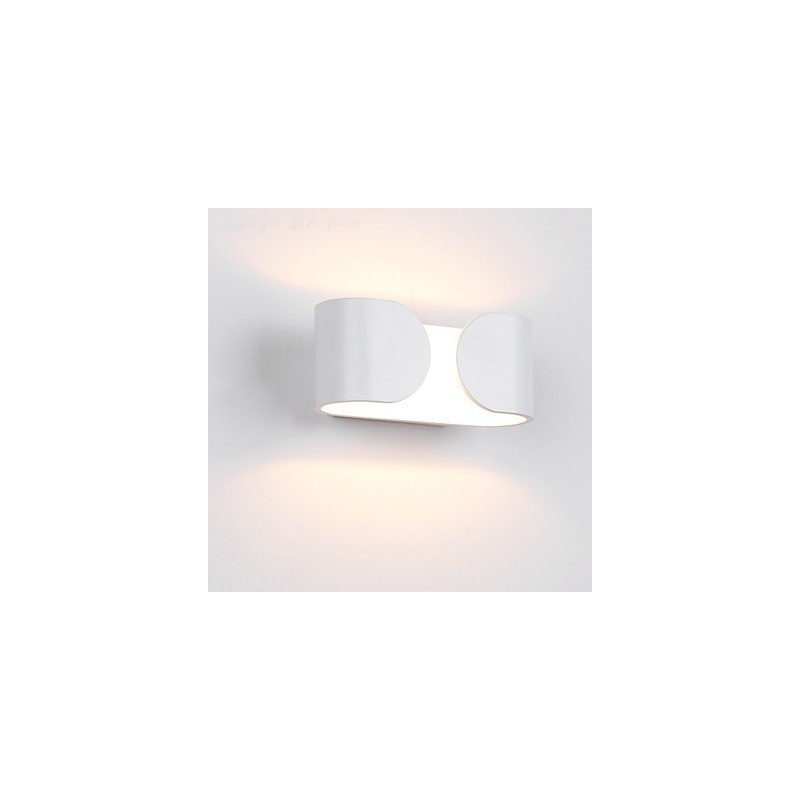 Applique da parete LED 6W bianca in metallo