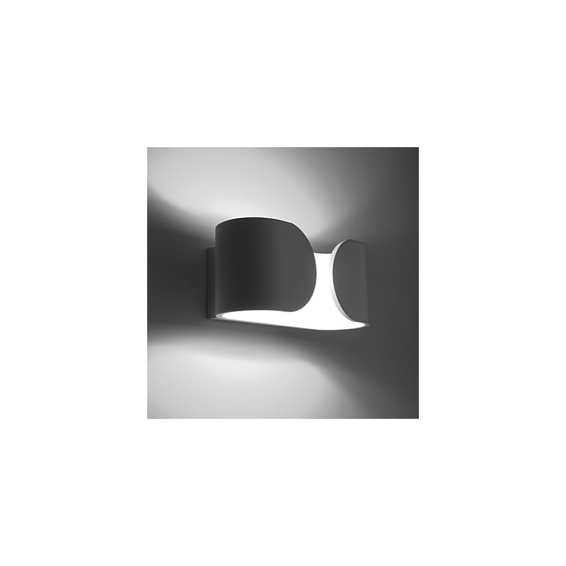 Applique da parete LED 6W bianca in metallo