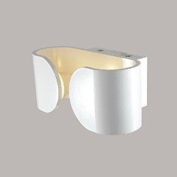 Applique da parete LED 6W bianca in metallo