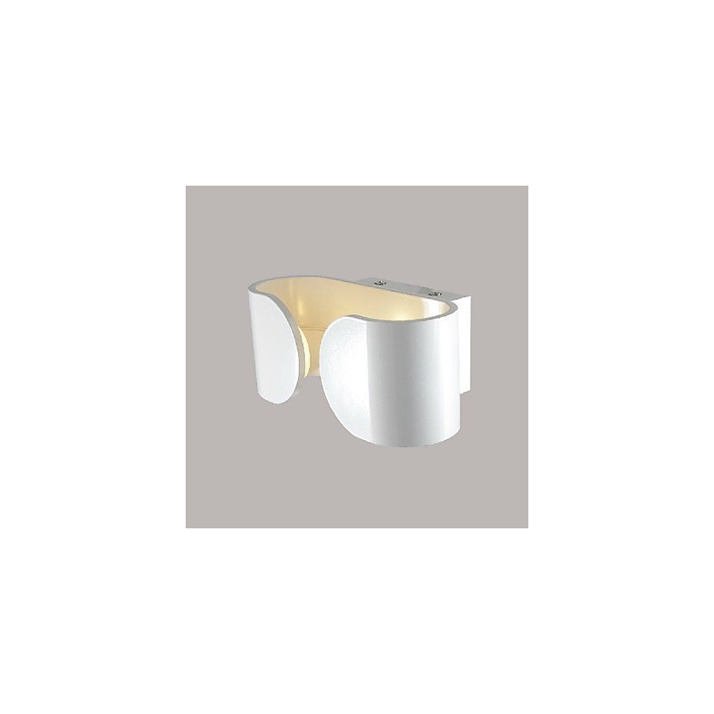 Applique da parete LED 6W bianca in metallo