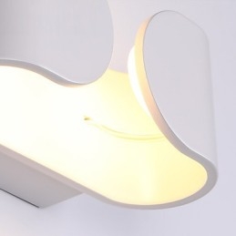 Applique da parete LED 6W bianca in metallo