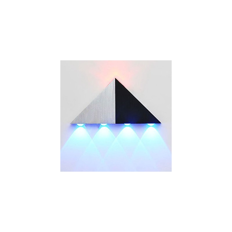 Applique da parete moderna a filo in metallo multicolore con LED blu