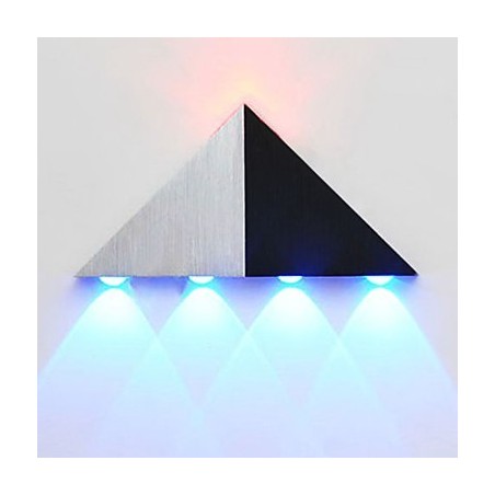 Applique da parete moderna a filo in metallo multicolore con LED blu