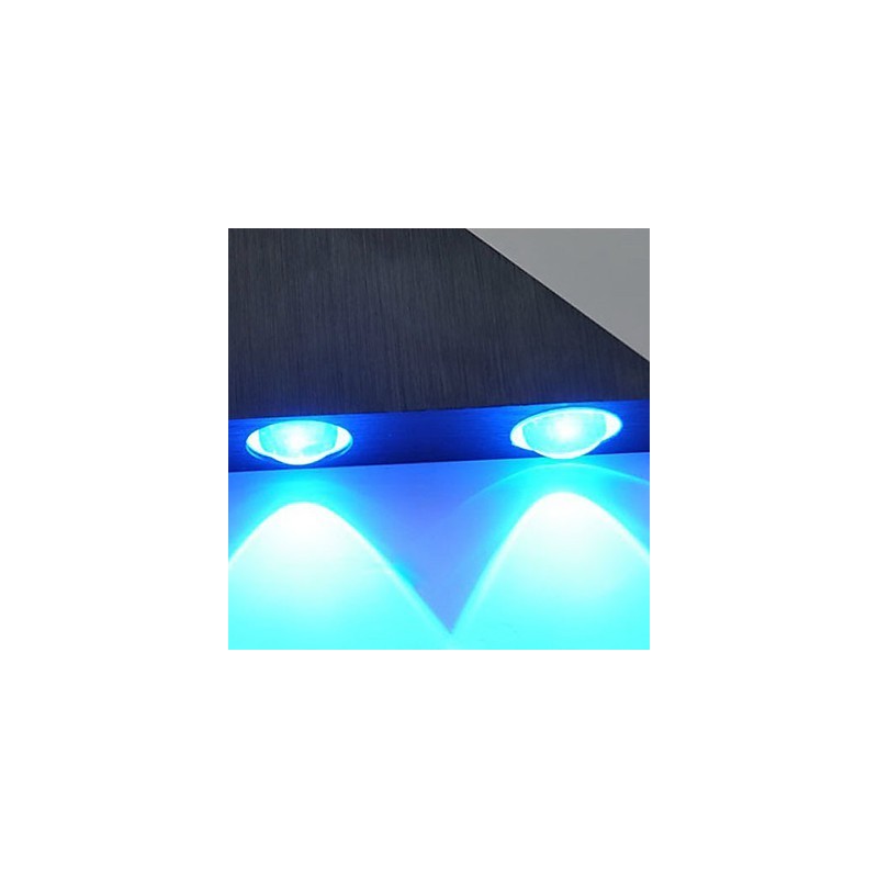 Applique da parete moderna a filo in metallo multicolore con LED blu