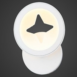 Applique da parete LED da interno in acrilico 9W bianco caldo/bianco