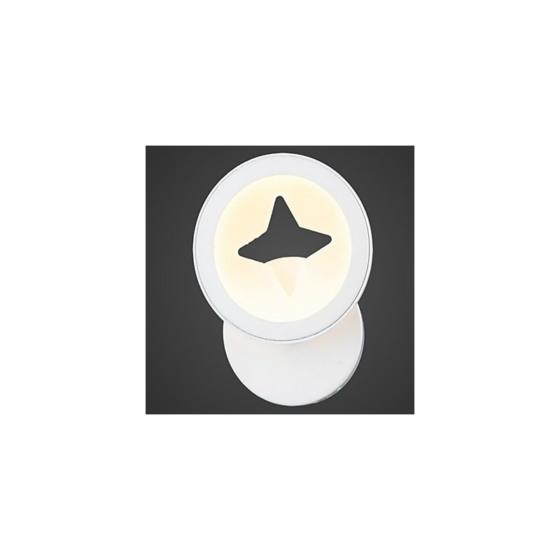 Applique da parete LED da interno in acrilico 9W bianco caldo/bianco