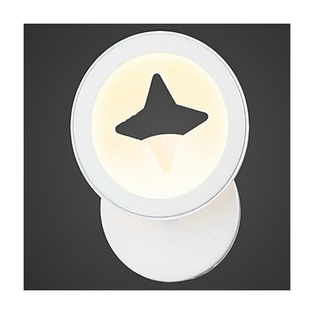 Applique da parete LED da interno in acrilico 9W bianco caldo/bianco