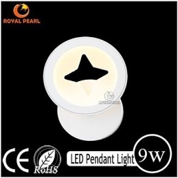 Applique da parete LED da interno in acrilico 9W bianco caldo/bianco