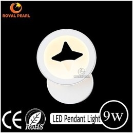 Applique da parete LED da interno in acrilico 9W bianco caldo/bianco