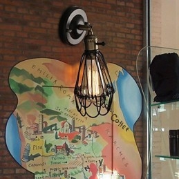 Applique da parete in ferro battuto stile country americano