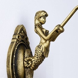 Applique da parete in ferro battuto con vetro, stile rurale europeo mediterraneo