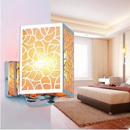 Applique da parete LED singola cromata