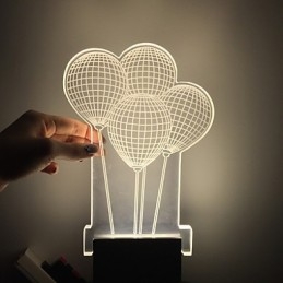 Applique da parete a filo moderna in metallo bianco con LED integrato