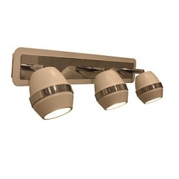 Applique da bagno cromata con 3 luci GU10