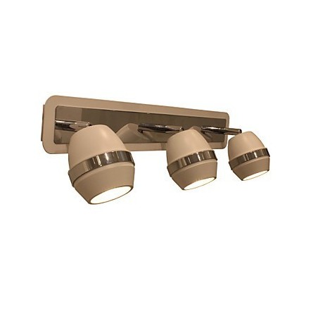 Applique da bagno cromata con 3 luci GU10