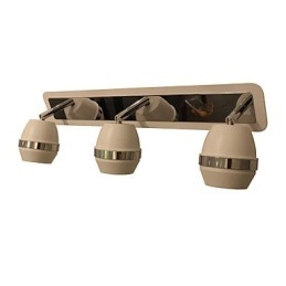 Applique da bagno cromata con 3 luci GU10