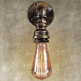 Applique da parete classica in metallo bronzo mini 10 cm