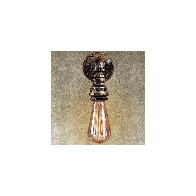Applique da parete classica in metallo bronzo mini 10 cm