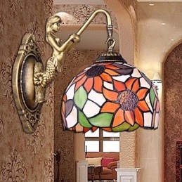 Applique da parete in ferro battuto creativo stile rurale europeo natalizio