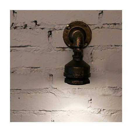 Applique da parete industriale vintage Loft Water Pipe in ferro battuto per interni