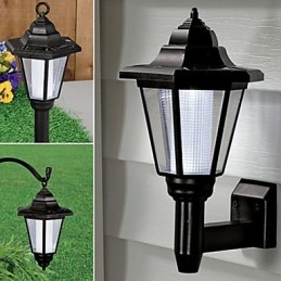 Applique da parete solare LED da esterni con sensore per giardino, percorso e cortile