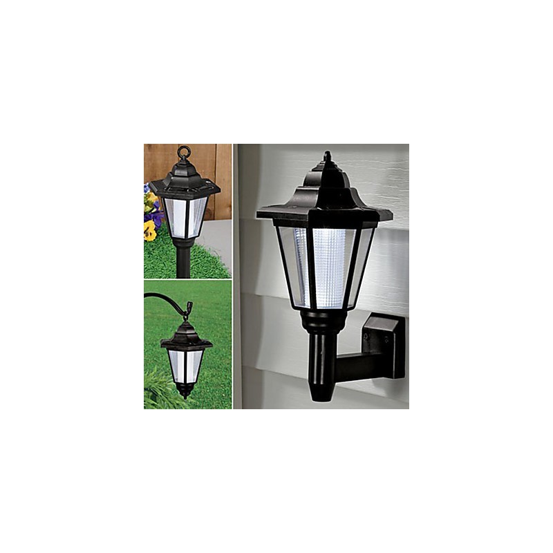 Applique da parete solare LED da esterni con sensore per giardino, percorso e cortile