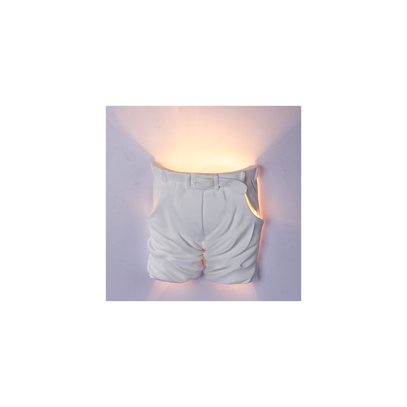 Applique da parete a filo per cameretta bambini, design creativo contemporaneo, forma pantaloni