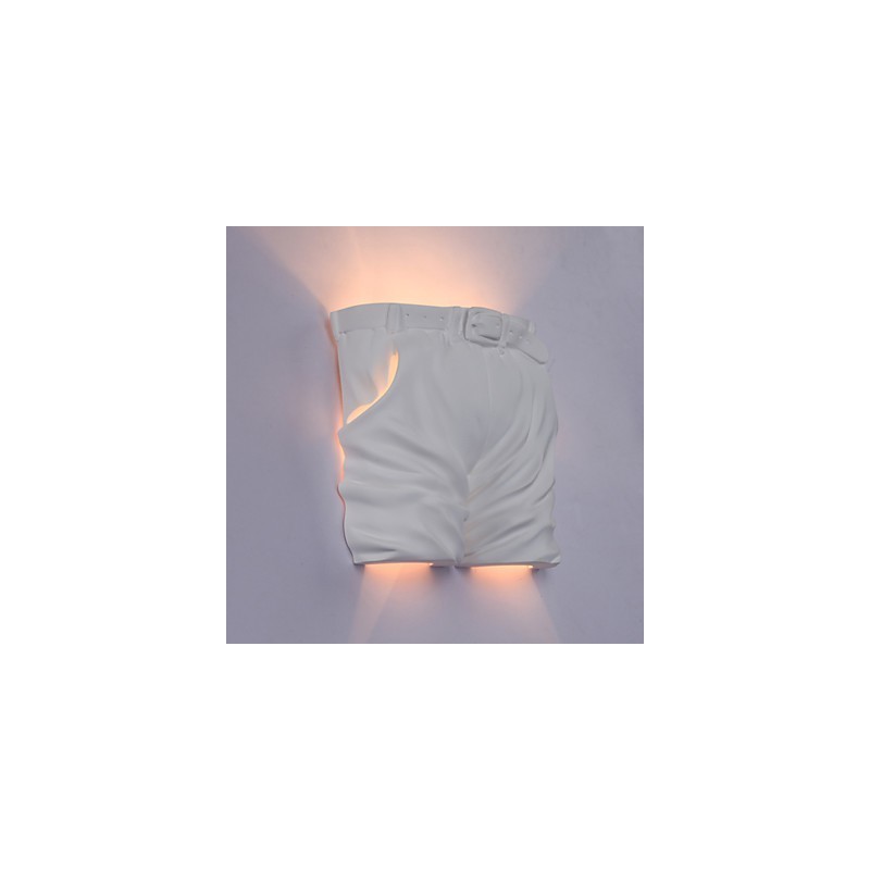 Applique da parete a filo per cameretta bambini, design creativo contemporaneo, forma pantaloni