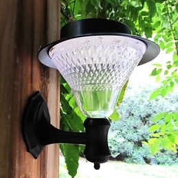 Applique da parete solare LED da esterno bianca con sensore