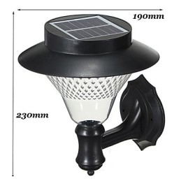 Applique da parete solare LED da esterno bianca con sensore