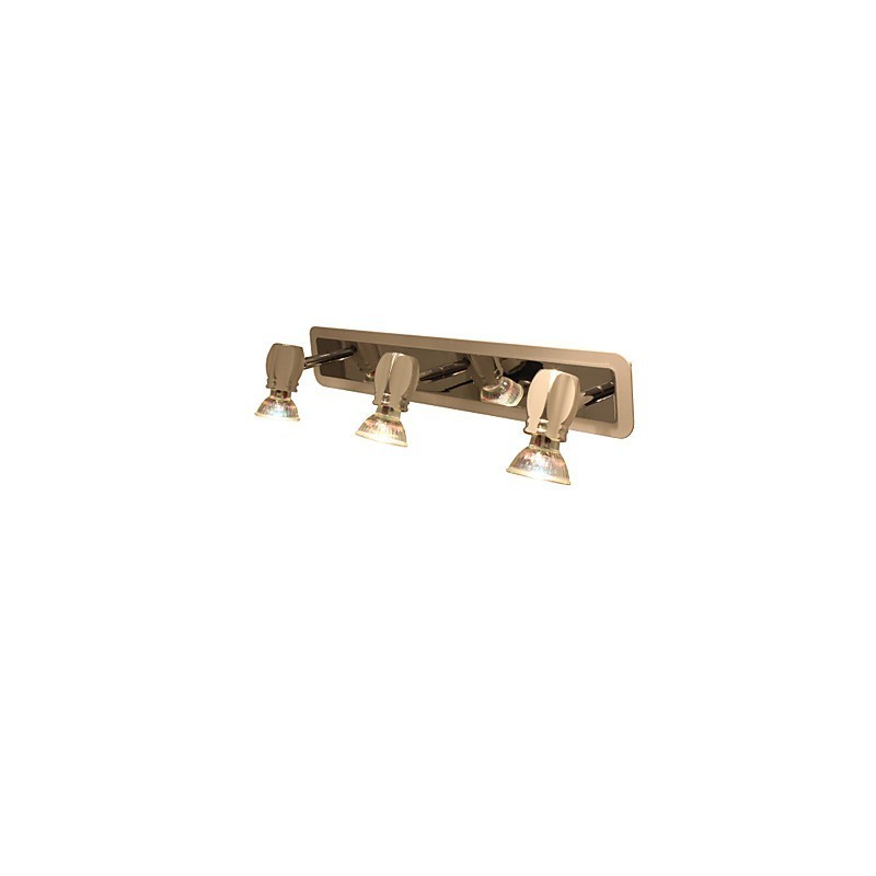Applique da bagno cromata 3 luci GU10