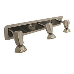 Applique da bagno cromata 3 luci GU10