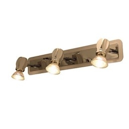 Applique da bagno cromata 3 luci GU10