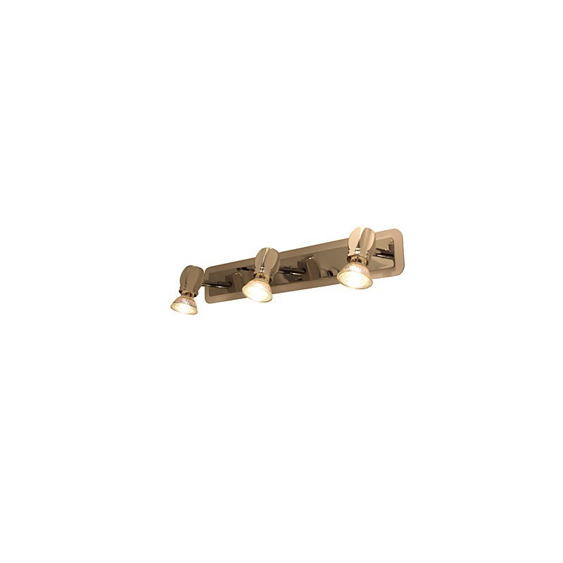 Applique da bagno cromata 3 luci GU10