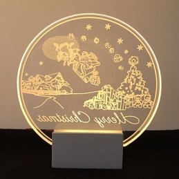Applique da parete moderna contemporanea a filo in metallo e vetro bianca con LED integrato