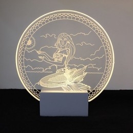 Applique da parete LED moderna in metallo e vetro bianca