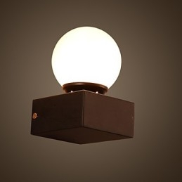 Applique da parete creativa Ball in ferro battuto stile rustico