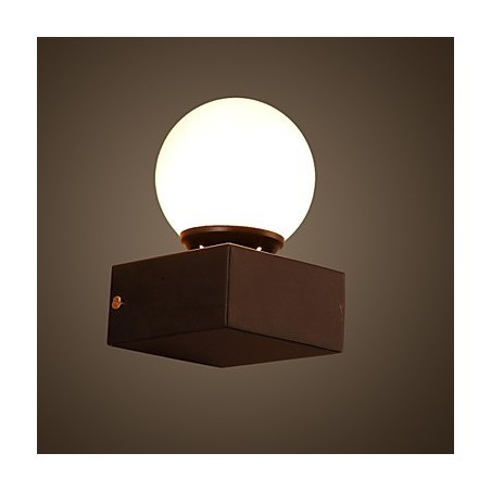Applique da parete creativa Ball in ferro battuto stile rustico