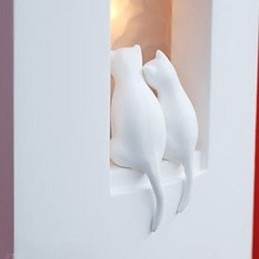 Applique da parete a filo LED Kitty per camera bambini