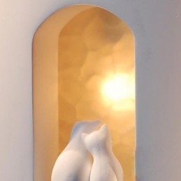 Applique da parete a filo LED Kitty per camera bambini
