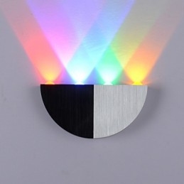 Applique da parete a filo moderna contemporanea in metallo e acrilico