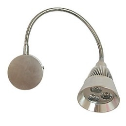 Applique con faretto a 3 luci LED per specchio, alluminio anodizzato