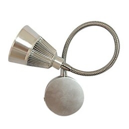 Applique con faretto a 3 luci LED per specchio, alluminio anodizzato