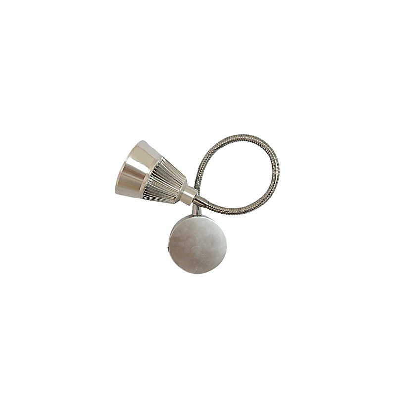 Applique con faretto a 3 luci LED per specchio, alluminio anodizzato
