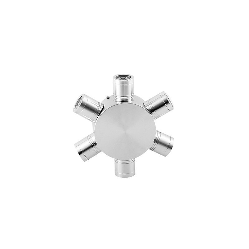 Applique da parete LED mini moderna contemporanea in metallo argento