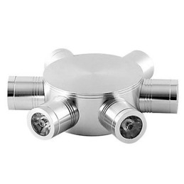 Applique da parete LED mini moderna contemporanea in metallo argento
