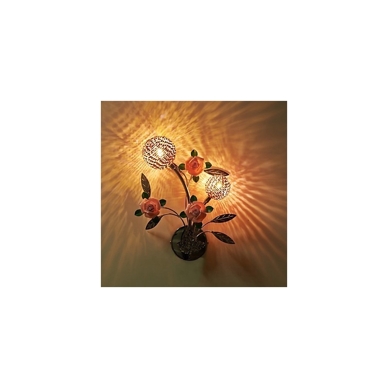 Applique da parete moderna in metallo e cristallo cromo 2 luci G4 LED bianco caldo