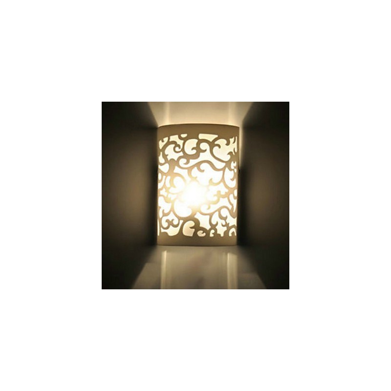 TUTTO BLU Applique da parete a filo moderna in acrilico bianco E26/E27 24 cm